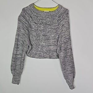 Ardene large gray cropped sweater